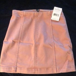 Blush wash free people skirt